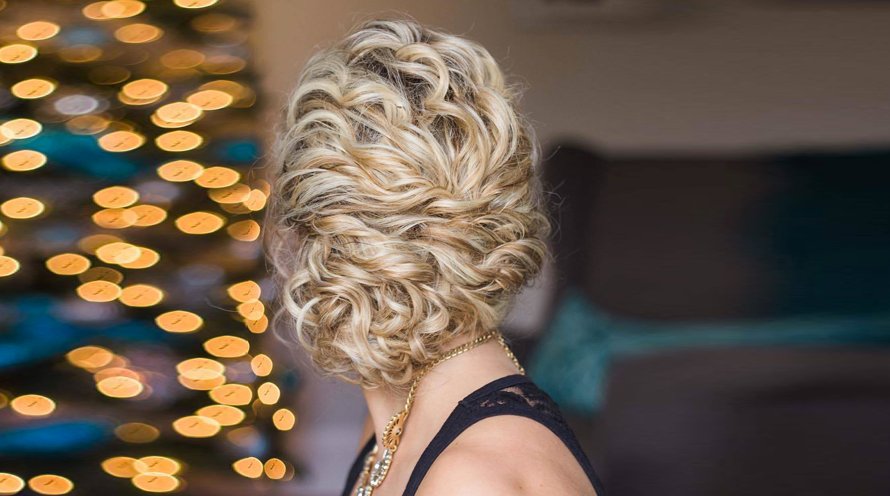 party curly updo